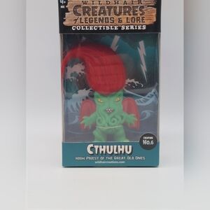 Wild Hair Creatures Cthulhu Troll Figure - Red and Green